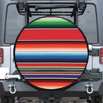 Vintage Mexican Serape Pattern Print Tire Cover