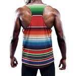 Vintage Mexican Serape Pattern Print Training Tank Top