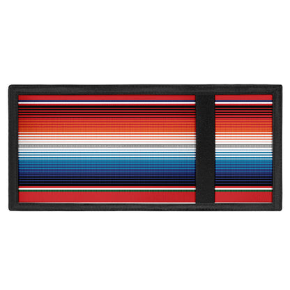 Vintage Mexican Serape Pattern Print Trifold Wallet