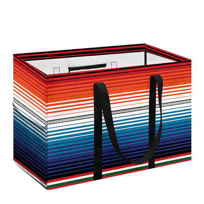 Vintage Mexican Serape Pattern Print Utility Tote Bag