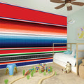 Vintage Mexican Serape Pattern Print Wall Sticker