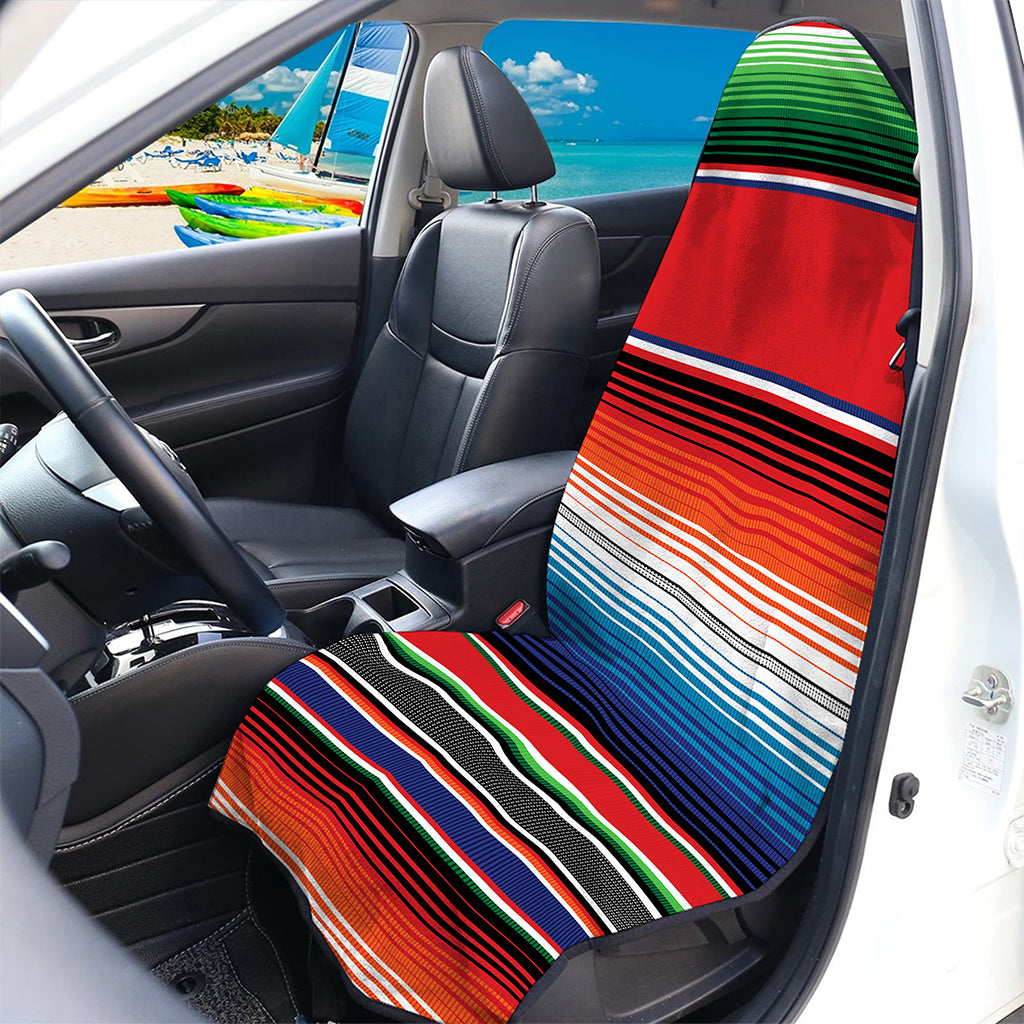 Vintage Mexican Serape Pattern Print Waterproof Car Seat Cover