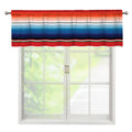 Vintage Mexican Serape Pattern Print Window Valance