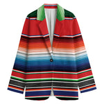 Vintage Mexican Serape Pattern Print Women's Blazer