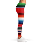 Vintage Mexican Serape Pattern Print Women's Leggings