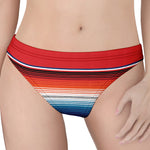 Vintage Mexican Serape Pattern Print Women's Thong