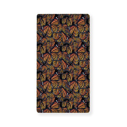 Vintage Monarch Butterfly Pattern Print Baby Crib Sheet