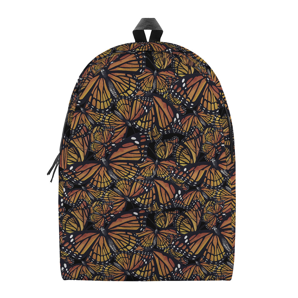 Vintage Monarch Butterfly Pattern Print Backpack