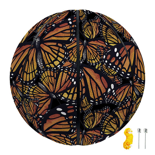 Vintage Monarch Butterfly Pattern Print Basketball