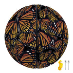 Vintage Monarch Butterfly Pattern Print Basketball