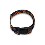 Vintage Monarch Butterfly Pattern Print Dog Collar