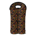 Vintage Monarch Butterfly Pattern Print Double Neoprene Wine Tote