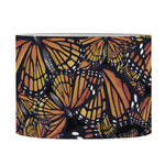 Vintage Monarch Butterfly Pattern Print Drum Lamp Shade