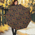 Vintage Monarch Butterfly Pattern Print Foldable Umbrella
