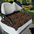 Vintage Monarch Butterfly Pattern Print Golf Cart Seat Cover