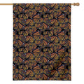 Vintage Monarch Butterfly Pattern Print House Flag
