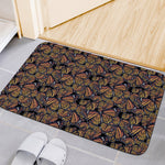 Vintage Monarch Butterfly Pattern Print Indoor Door Mat