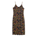 Vintage Monarch Butterfly Pattern Print Jersey Midi Cami Dress