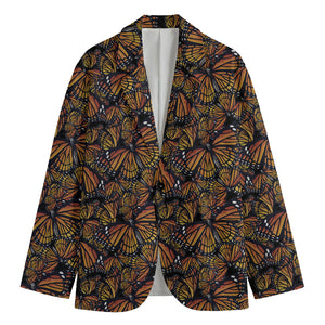 Vintage Monarch Butterfly Pattern Print Men's Blazer