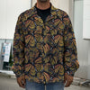 Vintage Monarch Butterfly Pattern Print Men's Shirt Jacket