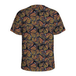 Vintage Monarch Butterfly Pattern Print Men's Sports T-Shirt
