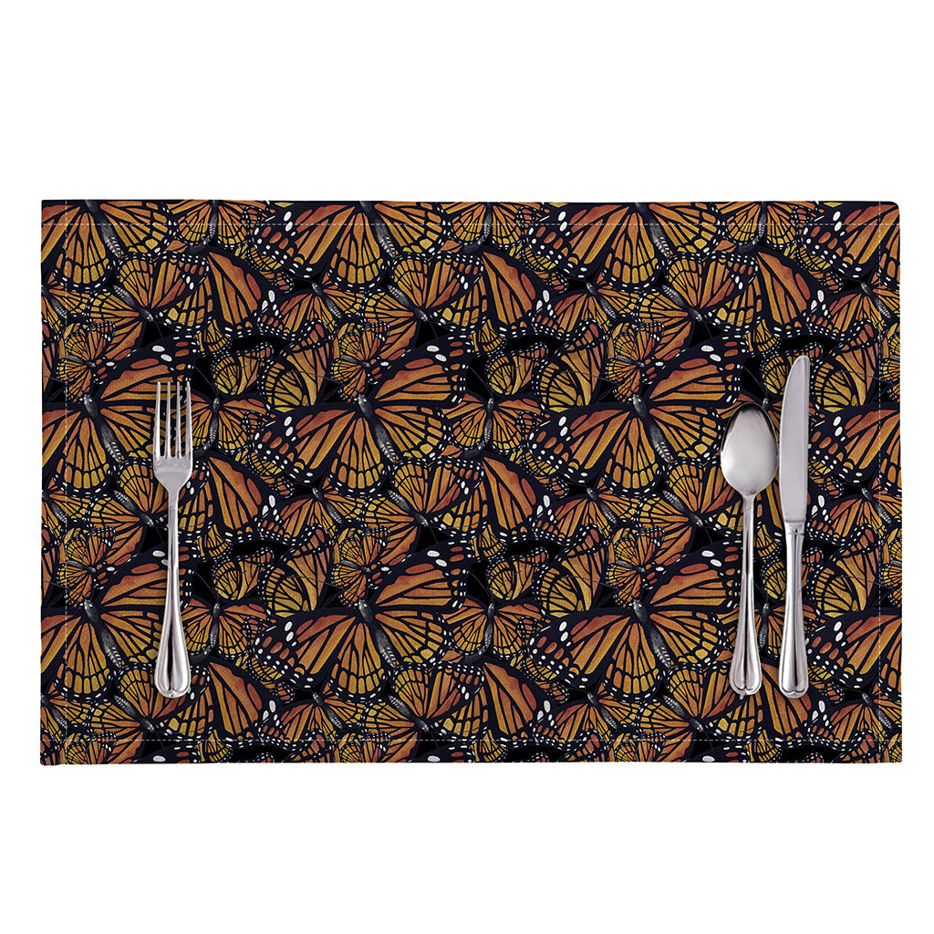 Vintage Monarch Butterfly Pattern Print Placemat