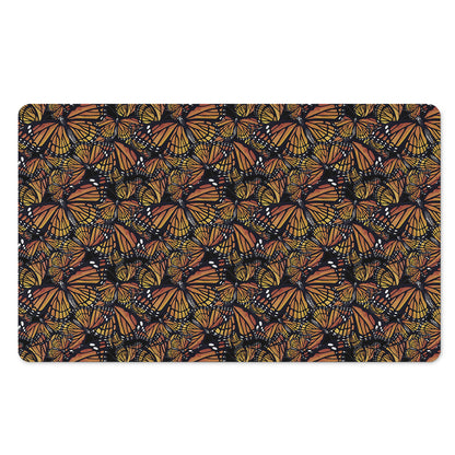Vintage Monarch Butterfly Pattern Print Polyester Doormat