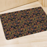 Vintage Monarch Butterfly Pattern Print Polyester Doormat