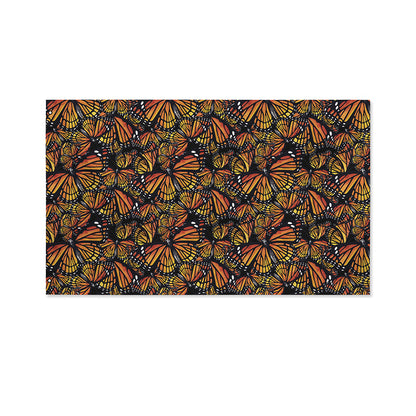 Vintage Monarch Butterfly Pattern Print Polyester Flag
