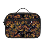 Vintage Monarch Butterfly Pattern Print Portable Lunch Bag