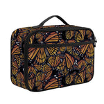 Vintage Monarch Butterfly Pattern Print Portable Lunch Bag