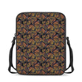 Vintage Monarch Butterfly Pattern Print Rectangular Crossbody Bag