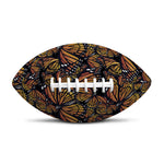 Vintage Monarch Butterfly Pattern Print Rugby Ball