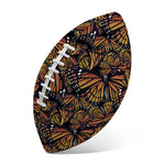 Vintage Monarch Butterfly Pattern Print Rugby Ball