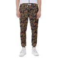 Vintage Monarch Butterfly Pattern Print Joggers