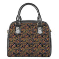 Vintage Monarch Butterfly Pattern Print Shoulder Handbag