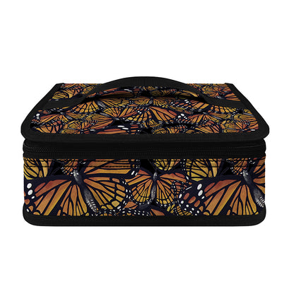 Vintage Monarch Butterfly Pattern Print Small Lunch Bag