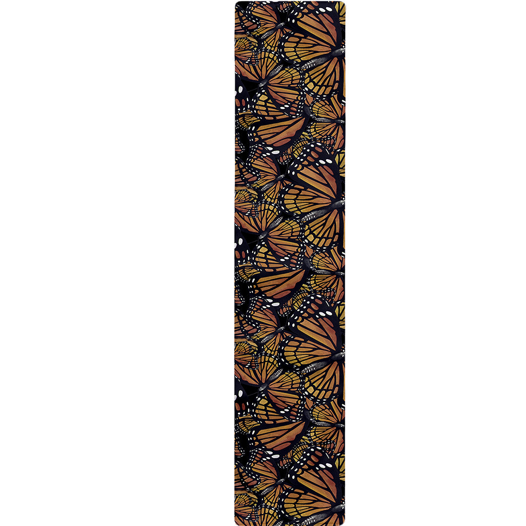 Vintage Monarch Butterfly Pattern Print Table Runner