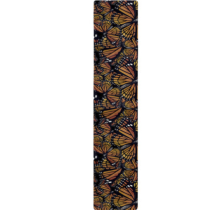 Vintage Monarch Butterfly Pattern Print Table Runner
