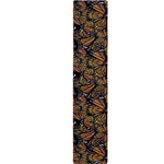 Vintage Monarch Butterfly Pattern Print Table Runner