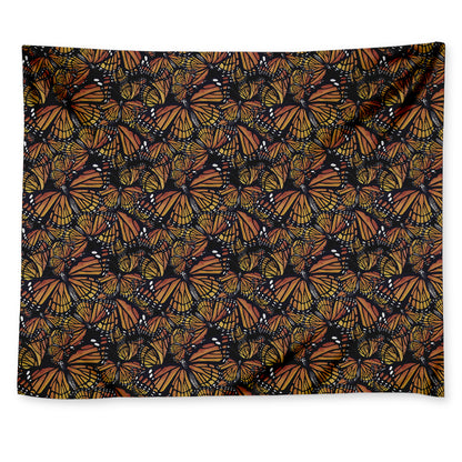 Vintage Monarch Butterfly Pattern Print Tapestry