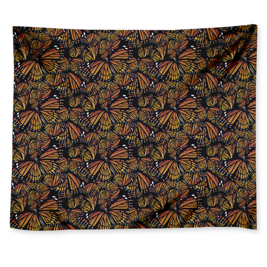 Vintage Monarch Butterfly Pattern Print Tapestry