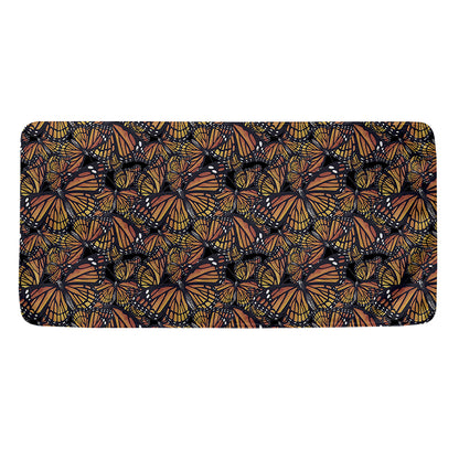 Vintage Monarch Butterfly Pattern Print Towel
