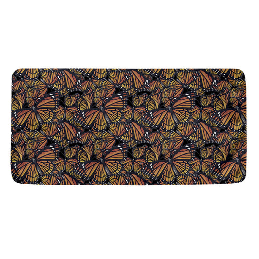 Vintage Monarch Butterfly Pattern Print Towel