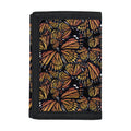 Vintage Monarch Butterfly Pattern Print Trifold Wallet