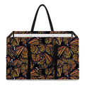 Vintage Monarch Butterfly Pattern Print Utility Tote Bag