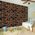 Vintage Monarch Butterfly Pattern Print Wall Sticker