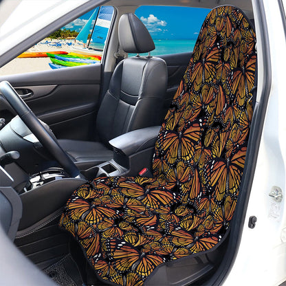 Vintage Monarch Butterfly Pattern Print Waterproof Car Seat Cover