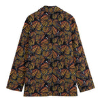 Vintage Monarch Butterfly Pattern Print Women's Blazer
