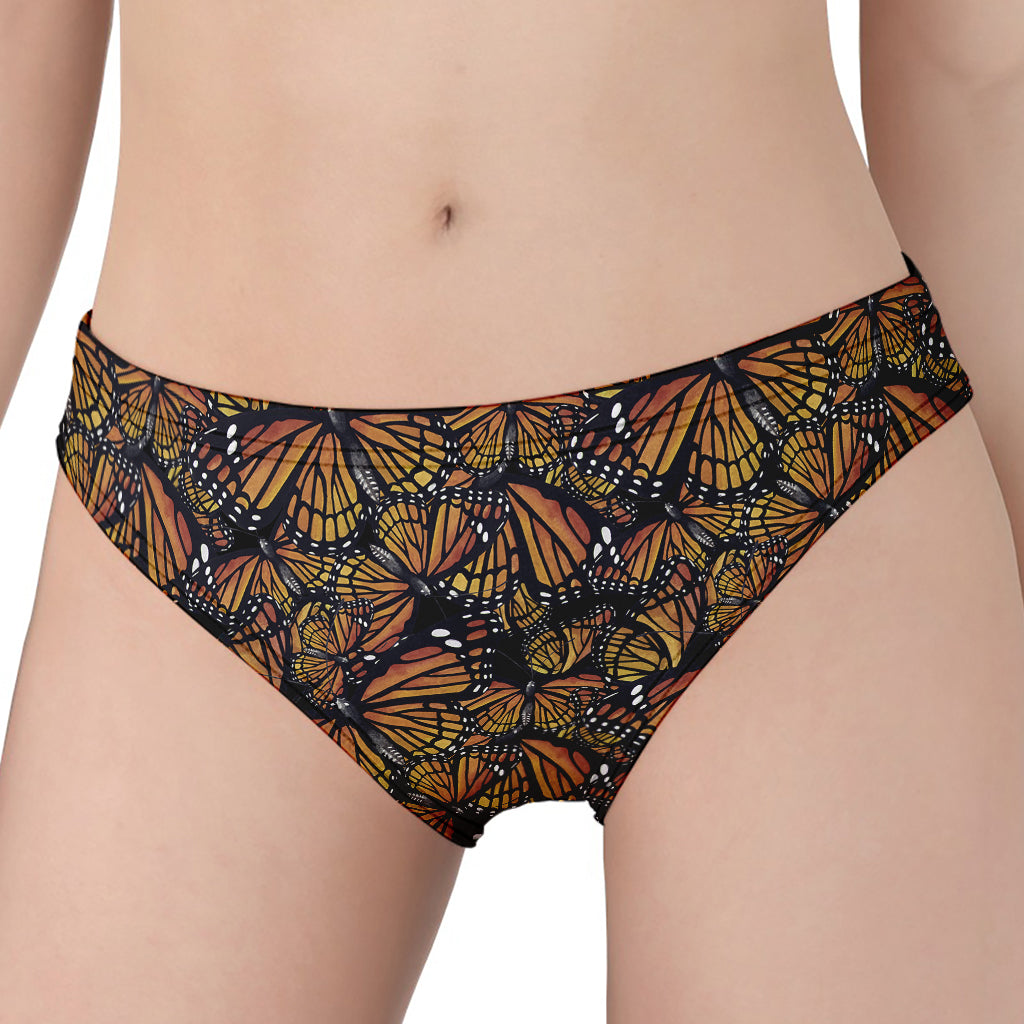 Vintage Monarch Butterfly Pattern Print Women's Panties